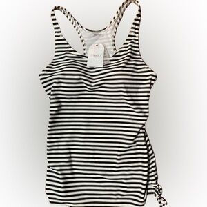 NWT ModLi Maya Swim Top Women's Striped Racerback Swimwear Tankini Size Medium